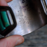 MASSIVE Vintage Sterling Jasper And Turquoise Inlay Cuff Bracelet