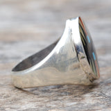 Vintage Sterling Zuni Inlay Ring 9.75