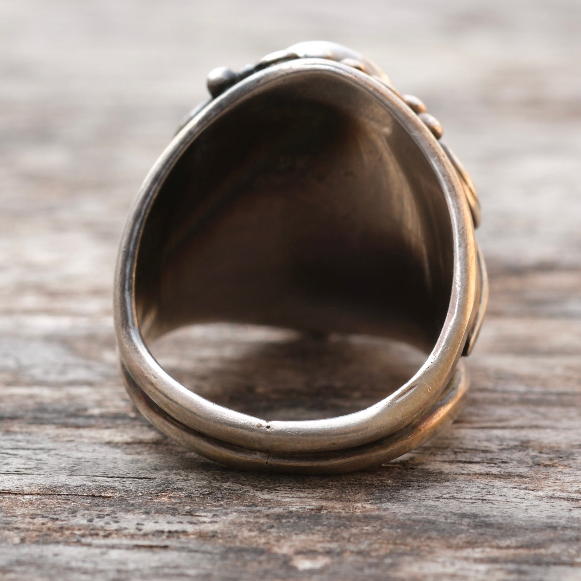 Vintage Sterling Turquoise Ring 11.25