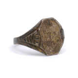 Vintage Sterling Silver Blank Signet Ring 6.25