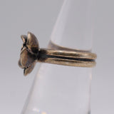 Vintage Sterling Silver Rose Ring 6