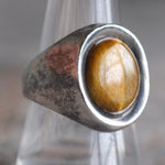 Vintage Sterling Tigers Eye Ring 9.25