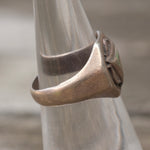 Vintage Sterling Silver Signet Ring 4