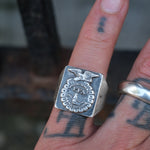 Vintage Sterling FFA Signet Ring 7.5