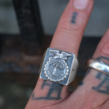 Vintage Sterling FFA Signet Ring 7.5