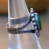 Vintage Sterling Fred Harvey Era Turquoise Ring 6