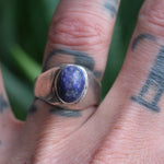 Vintage Sterling Lapis Ring 9