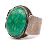 Vintage Sterling Turquoise Ring 10.5