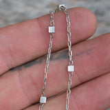 Vintage Sterling Silver Box Bracelet