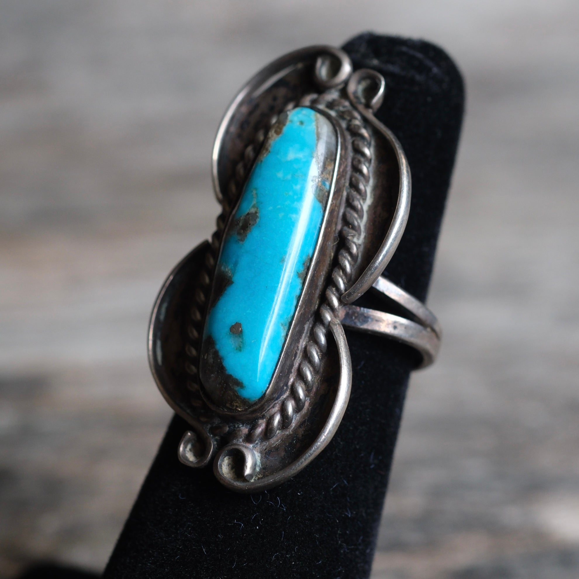Vintage Sterling Turquoise Ring 5