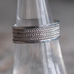 Vintage Sterling Silver Braided Band 7