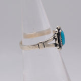 Vintage Sterling Turquoise Ring 5.25