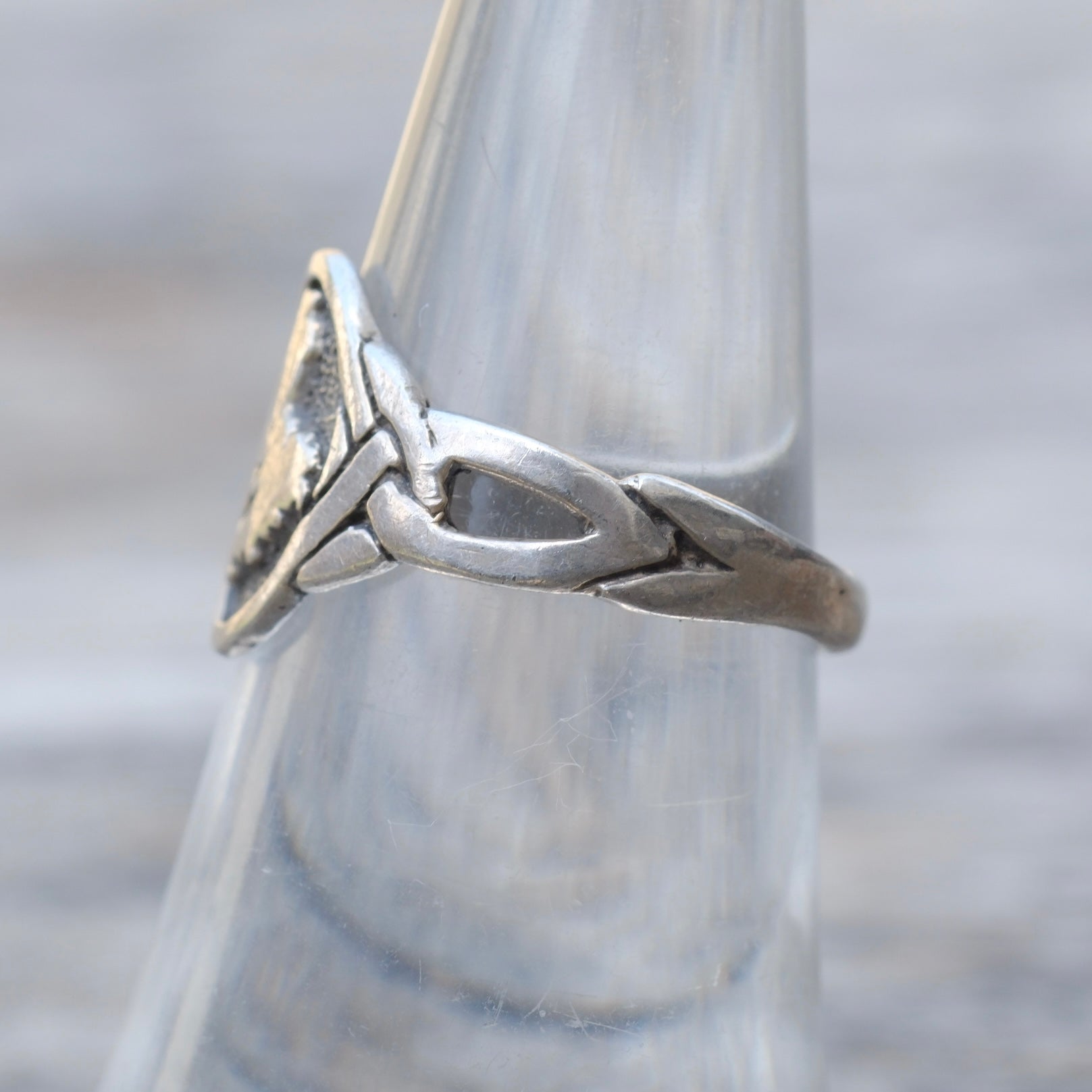 Vintage Sterling Silver Signet Ring 6.5