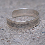 Vintage Sterling Silver Textured Cuff
