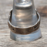 Vintage Sterling Silver Saddle Ring 13
