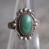 Vintage Sterling Turquoise Ring 5.5