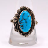 Vintage Sterling Turquoise Ring 10.75
