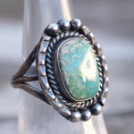 Vintage Sterling Turquoise Ring 5.75