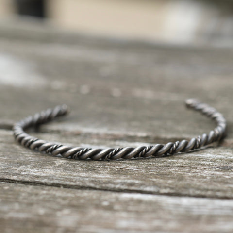 Vintage Sterling Silver Twisted Cuff
