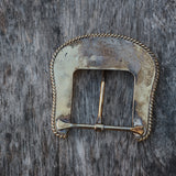 Vintage MF Western Products Filigree Belt Buckle 1.5"