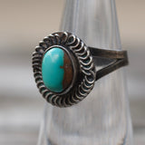 Vintage Sterling Turquoise Ring 5