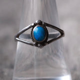 Vintage Sterling Turquoise Ring 8.75