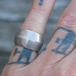 Vintage Sterling Silver Modernist Ring 5.25