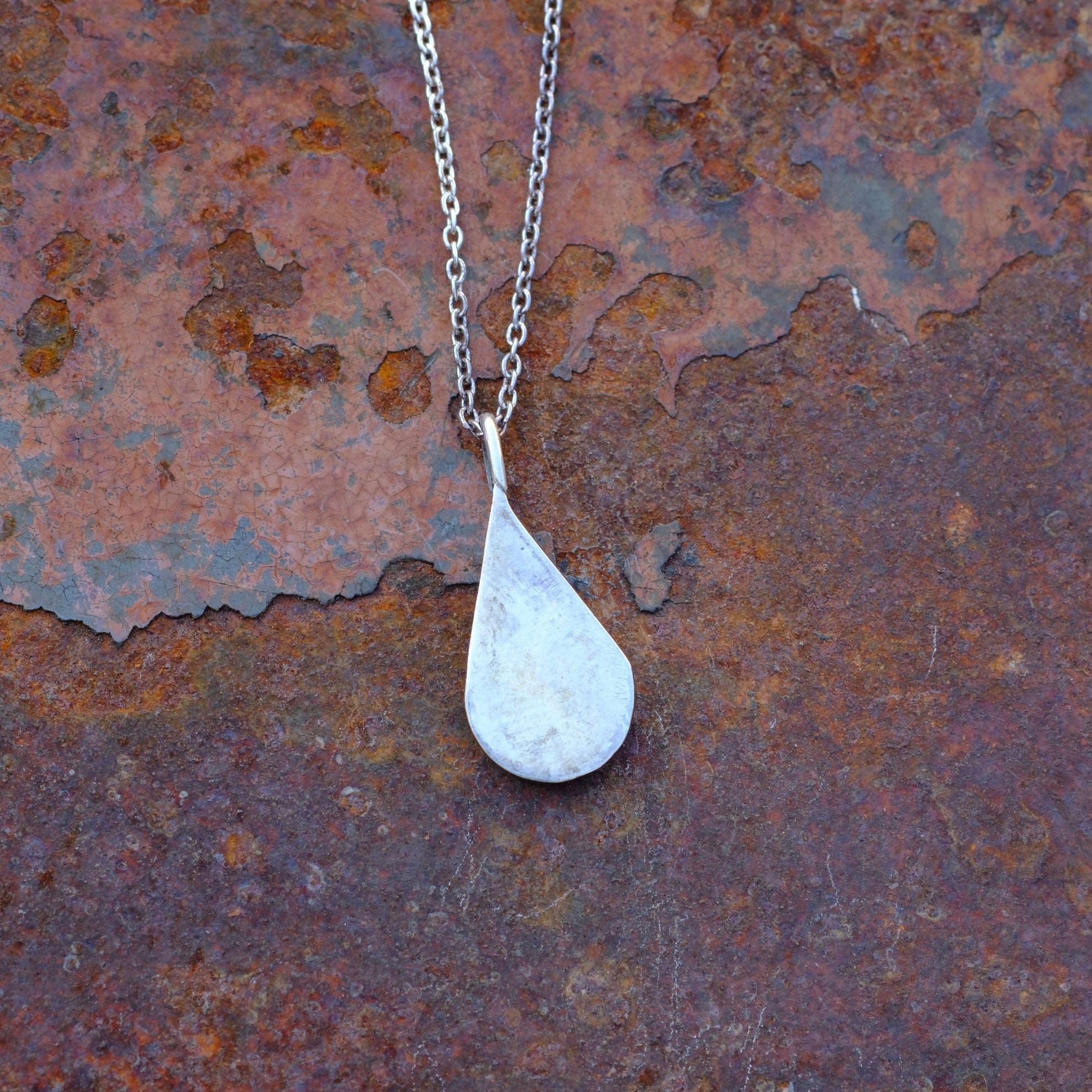 Vintage Sterling Silver Multistone Inlay Necklace