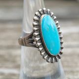 Vintage Sterling Turquoise Ring 6
