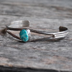 Vintage Sterling Turquoise Cuff