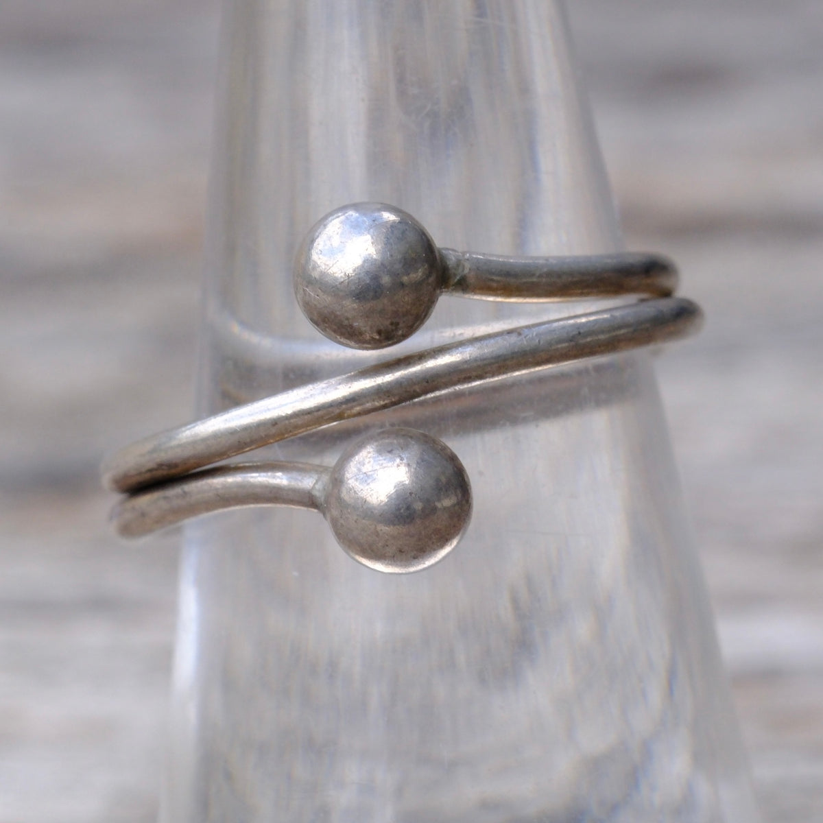Vintage Sterling Modernist Ring 7.25