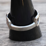 Vintage Sterling Silver Saddle Ring 10.75