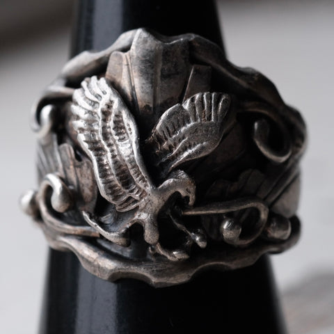 Vintage Sterling Silver Eagle Ring 9