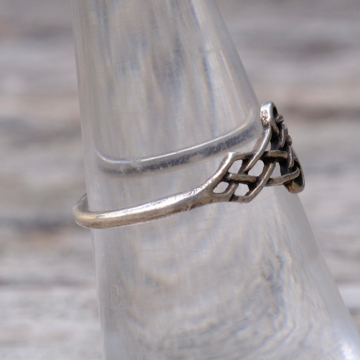 Vintage Sterling Braided Ring 6.25