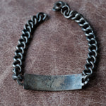 Vintage Sterling Silver Military ID Bracelet