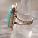 Vintage Sterling Turquoise Ring 6.25