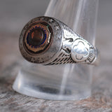 Voltage Sterling American Legion Signet Ring 12.5