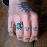 Vintage Sterling Turquoise Ring 5