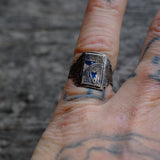 Vintage Sterling 1933 Worlds Fair Souvenir Ring 4.75