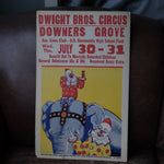 Vintage 50’s/60’s Dwight Bro’s Circus Poster