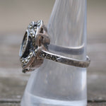Vintage Sterling Marcasite Ring 9