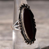 Vintage Sterling Carnelian Ring 6.75