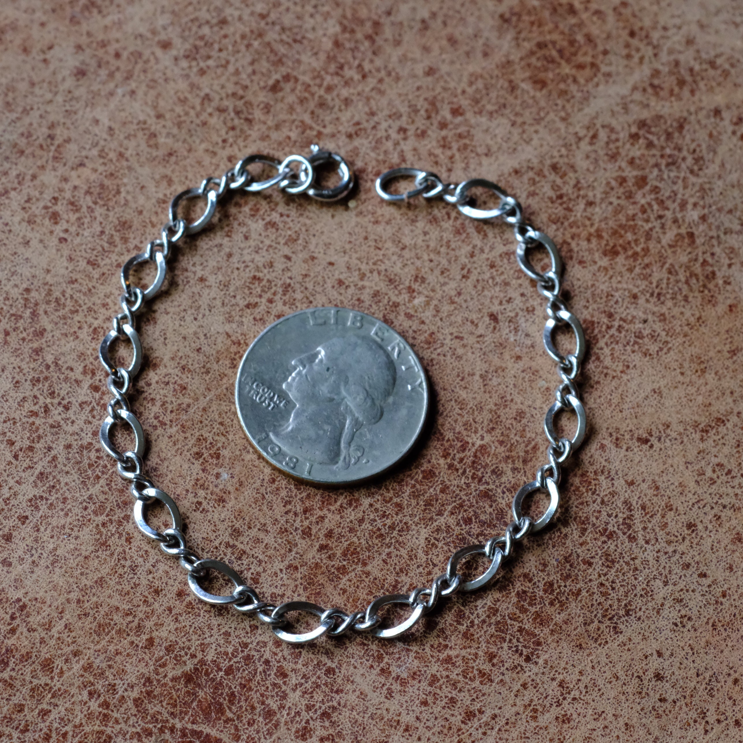 Vintage Sterling Silver Link Bracelet