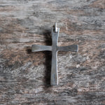 Vintage Sterling 7-Stone Turquoise Cross Necklace