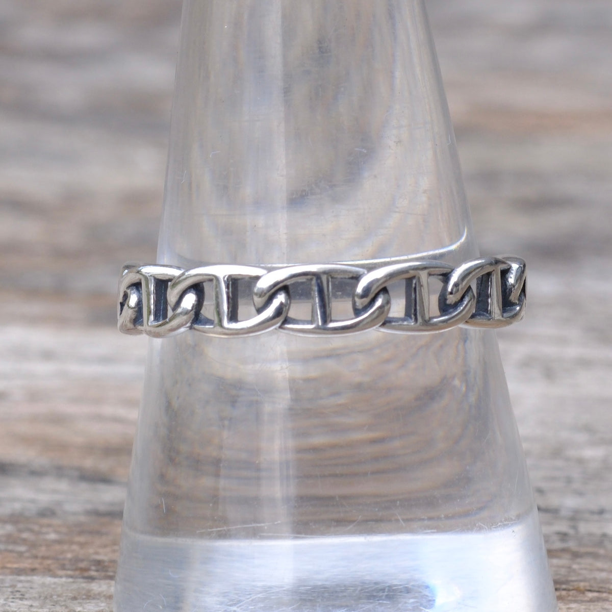 Vintage Sterling Chain Band 9.5