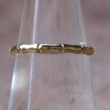 Vintage 14K Gold Bambo Band Ring 6.75