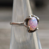Vintage Sterling Foil Art Ring 4