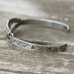 Vintage Sterling Turquoise Thunderbird Cuff