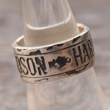 Vintage Sterling Silver Harley Davidson Ring 8