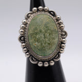 Vintage Sterling Turquoise Ring 3.5